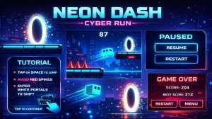 Glow Dash: Futuristic Sprint