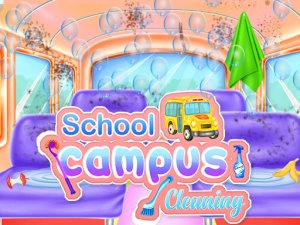 School Campus Cleaning Online Game - Cleaning Game