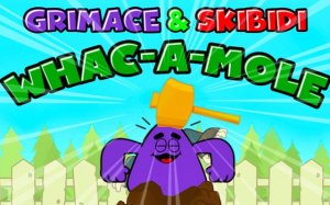 Grimace and Skibidi Whack a Mole Online Game