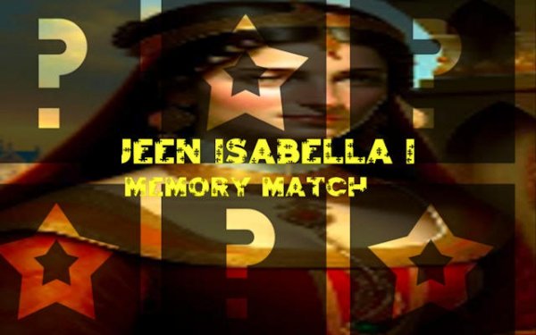 Queen Isabella I Memory Match Puzzle Game