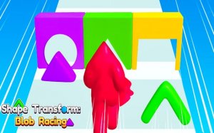 Shape Transform Blob Racing Game